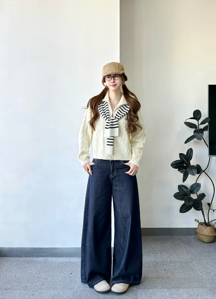 “毛衣+阔腿裤”才是冬天最火穿搭，时髦又高级！插图