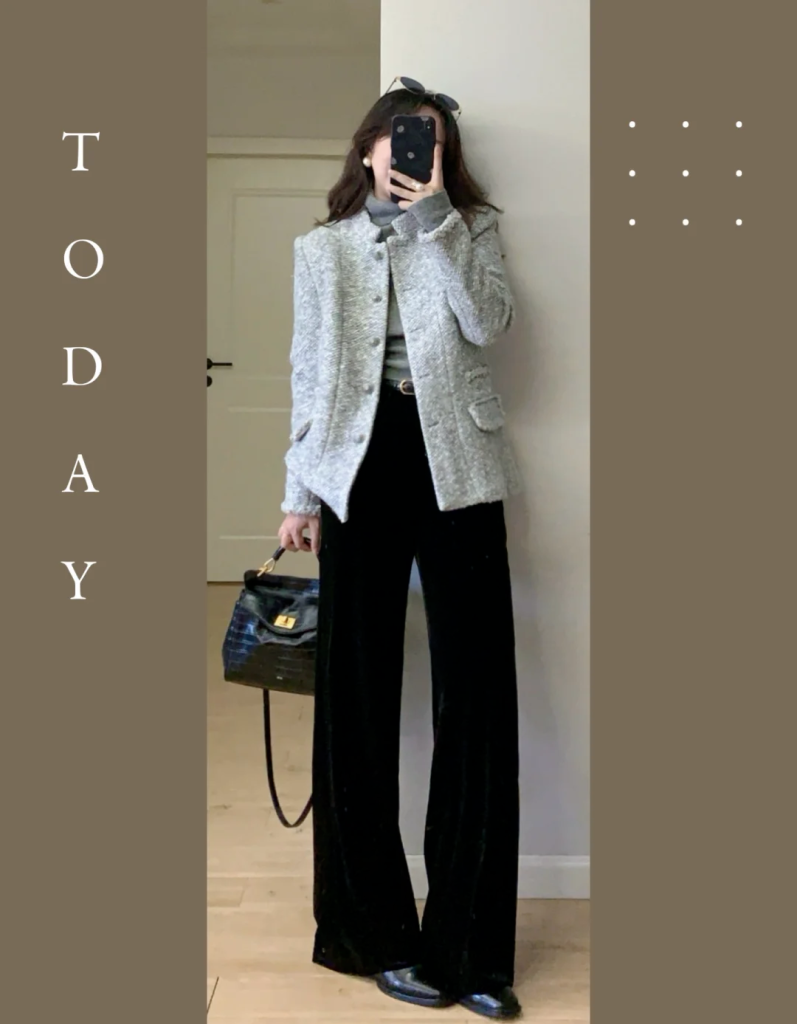 “阔腿裤+短靴”，秋冬的王炸组合，这样穿太时髦了！插图