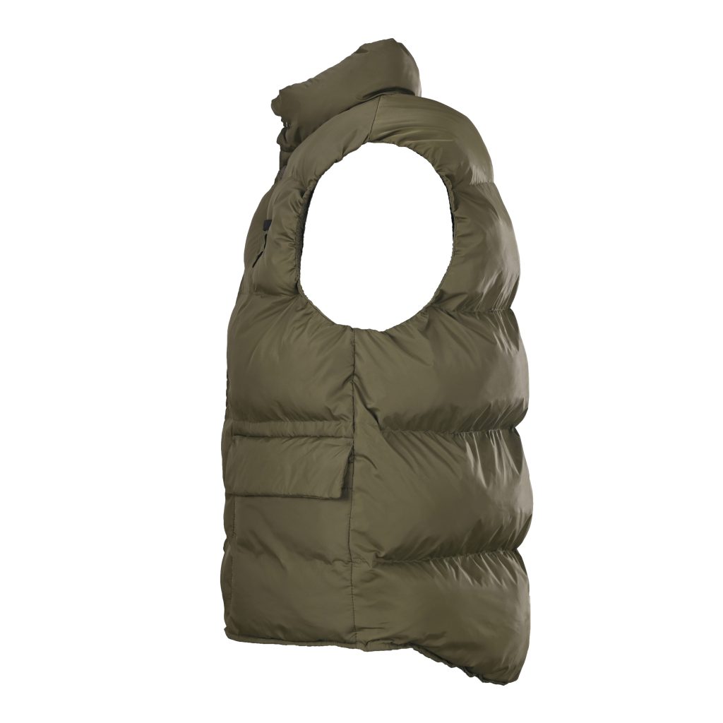 PRADA普拉达PRD 中国限定绿色布标立领羽绒马甲插图