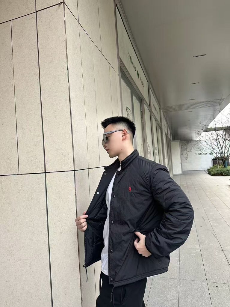 RALPH LAUREN拉夫劳伦RL 红标翻领轻薄棉服外套插图