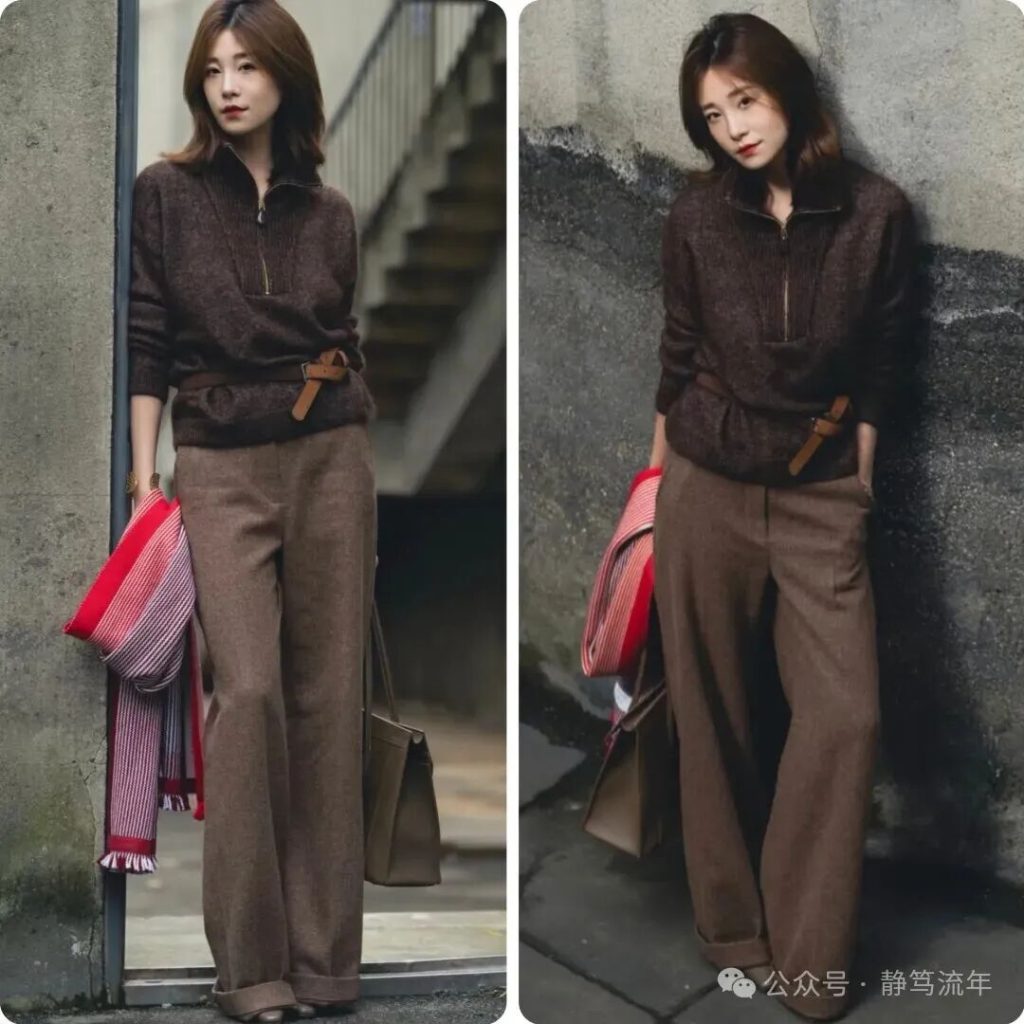 毛衣这么穿太美了，冬天就是比别人好看插图