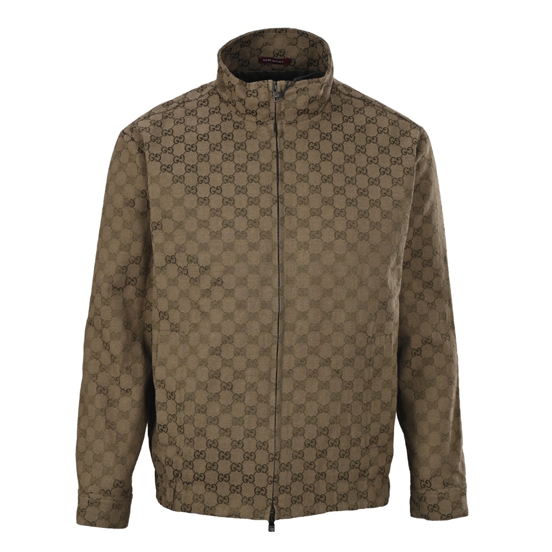 GUCCI古驰GUC全印满印提花立领夹克外套缩略图 GUCCI古驰GUC全印满印提花立领夹克外套缩略图