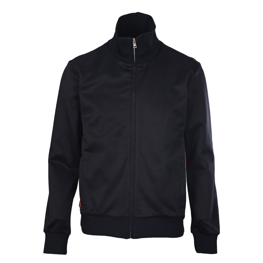 GUCCI古驰GUC 红绿织带拉链立领夹克外套缩略图