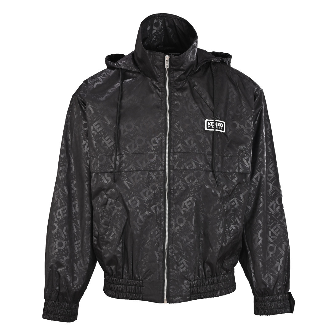 KENZO高田贤三系列 满印字母隐藏帽拉链风衣外套缩略图