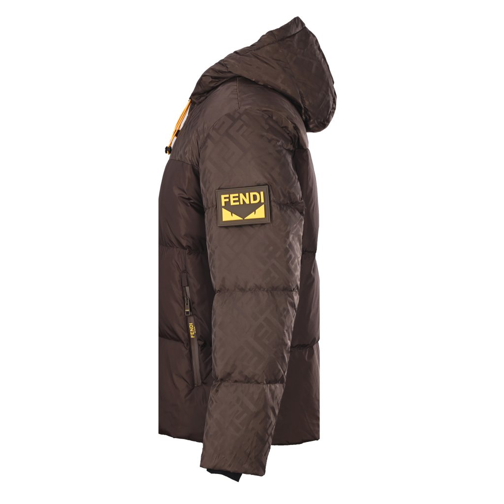 Fendi/芬迪FD 双F老花拼接连帽羽绒服插图 Fendi/芬迪FD 双F老花拼接连帽羽绒服插图