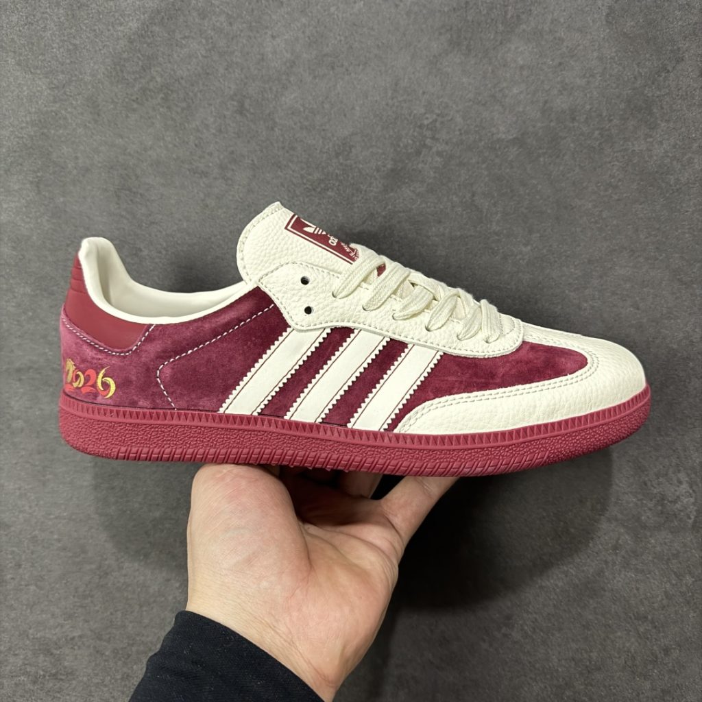 Adidas Originals SAMBA OG“马年联名限定-酒红”鞋插图 Adidas Originals SAMBA OG“马年联名限定-酒红”鞋插图