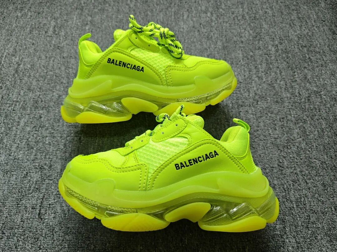 巴黎世家Triple S Clear Sole Clear Sole透明鞋底荧光黄缩略图 巴黎世家Triple S Clear Sole Clear Sole透明鞋底荧光黄缩略图