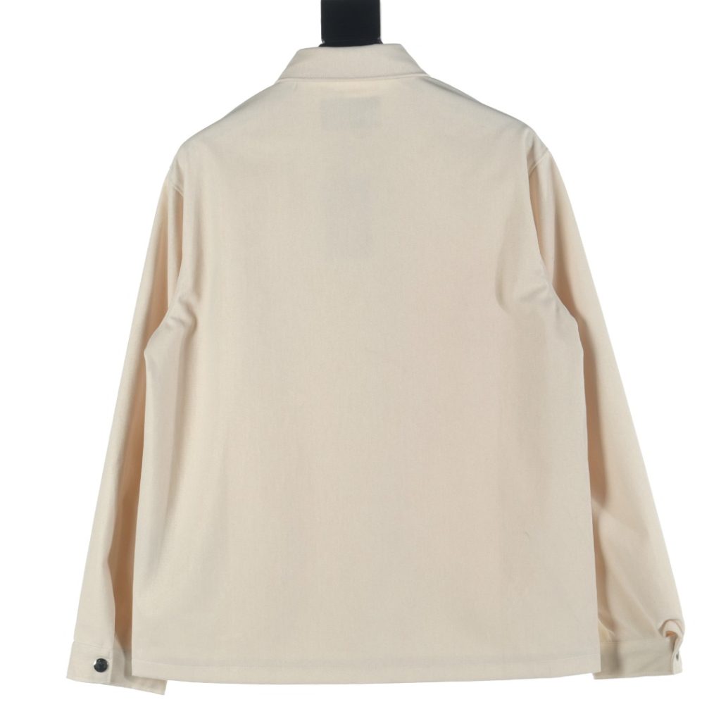 PRADA普拉达PRD 23FW 植绒纽扣牛仔衬衫外套插图