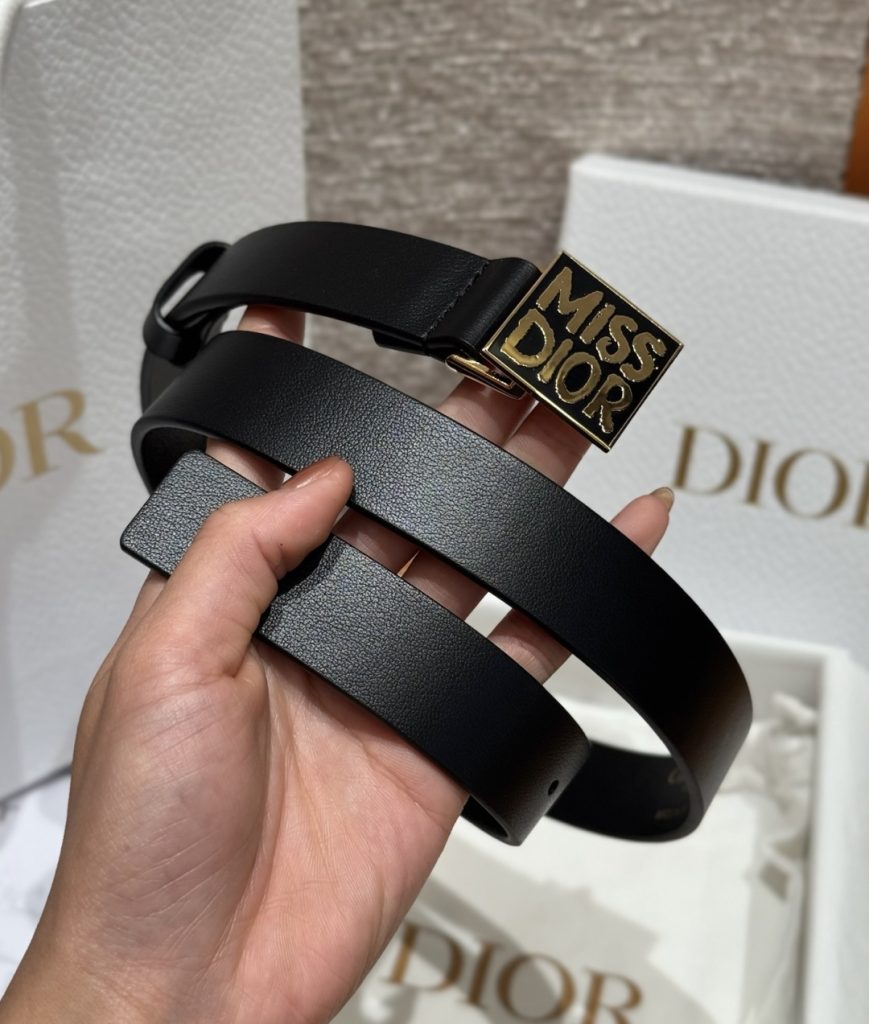 Miss 25 毫米光滑牛皮革腰带插图