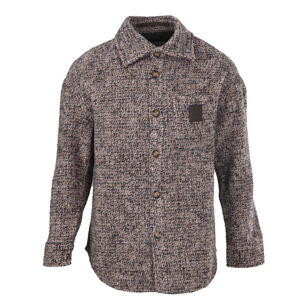 LOEWE罗意威 皮章口袋羊毛混纺外套缩略图