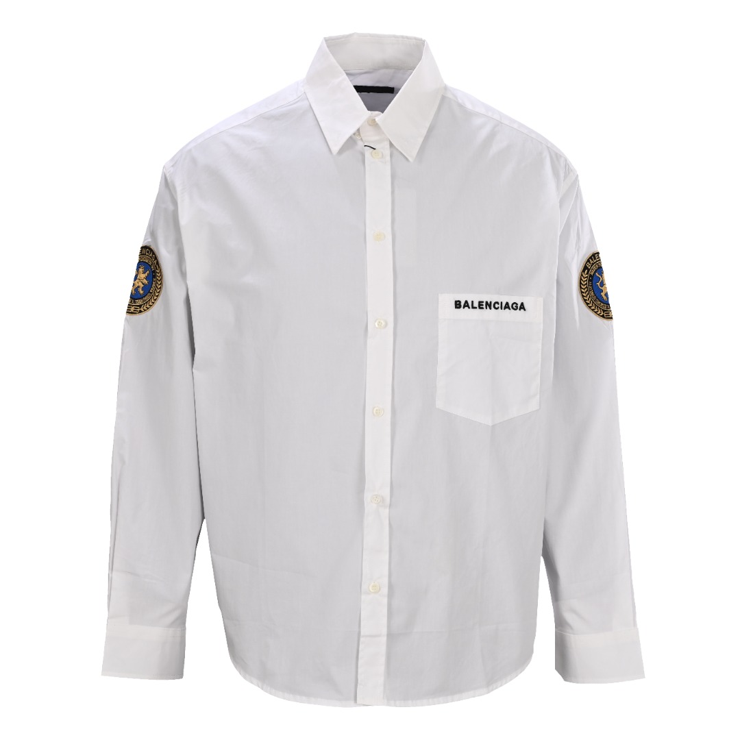 BALENCIAGA巴黎世家BLCG 臂章刺绣徽章长袖衬衫缩略图 BALENCIAGA巴黎世家BLCG 臂章刺绣徽章长袖衬衫缩略图