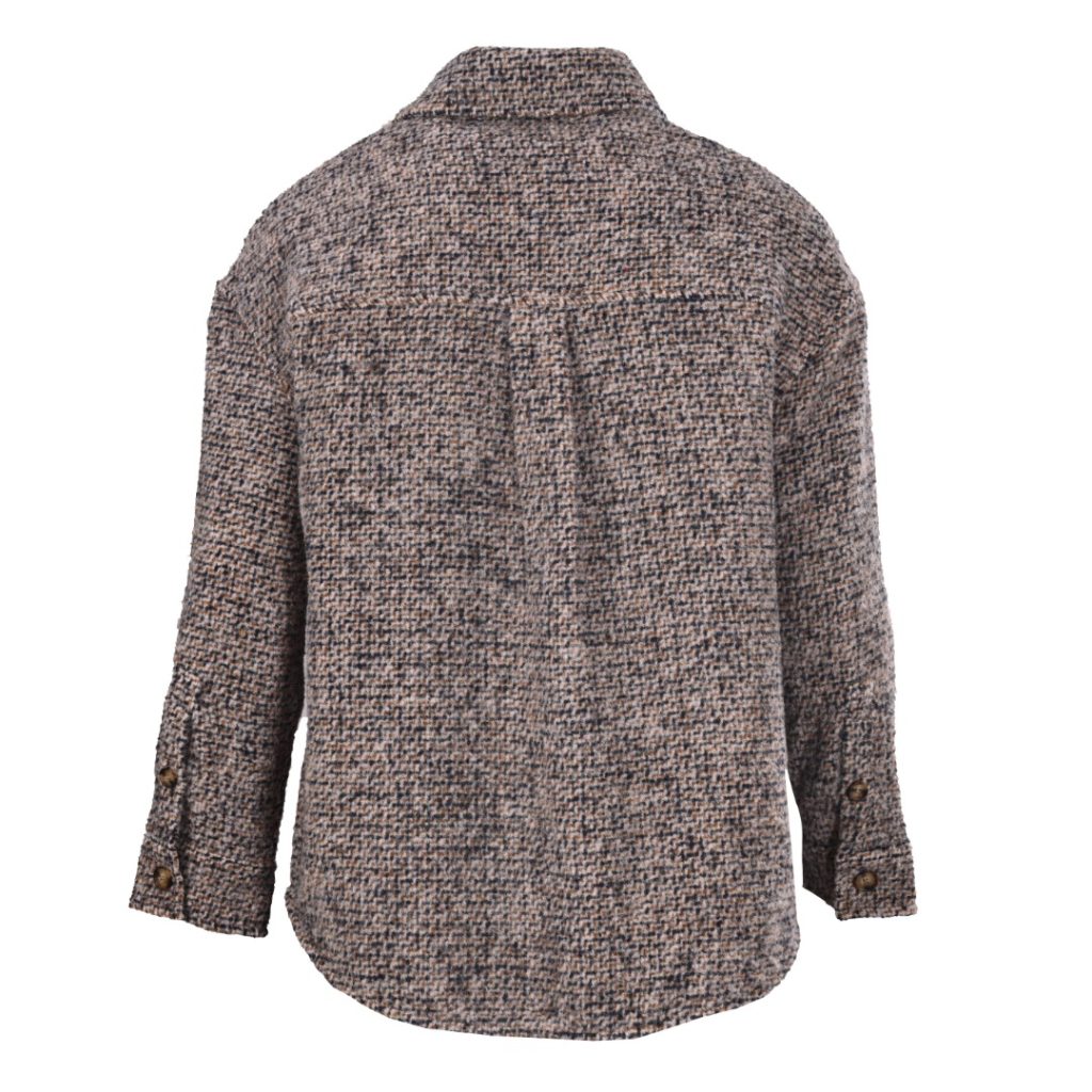 LOEWE罗意威 皮章口袋羊毛混纺外套插图