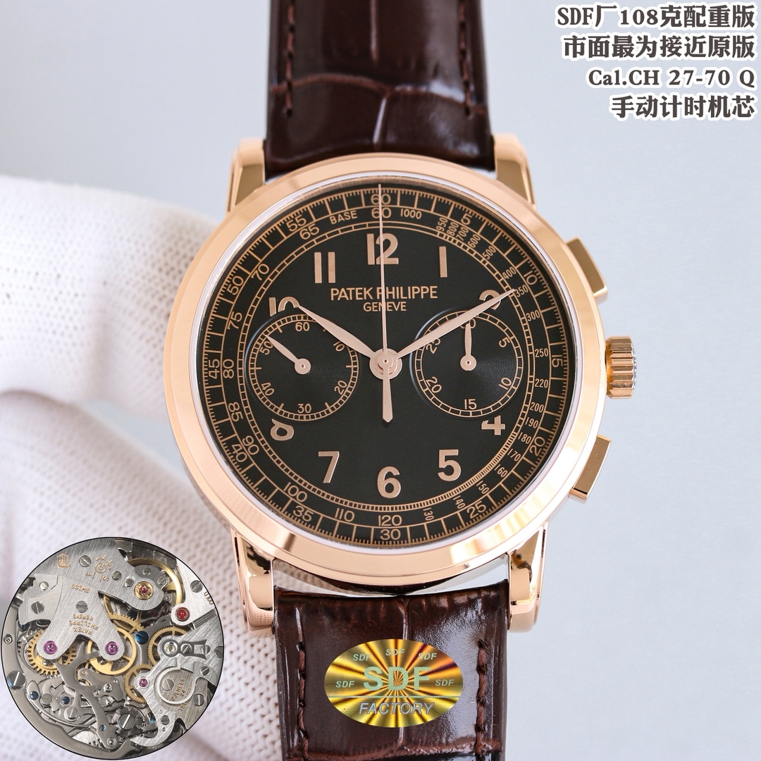 百达翡丽 复杂功能计时5070系列背透手动上链计时码表缩略图