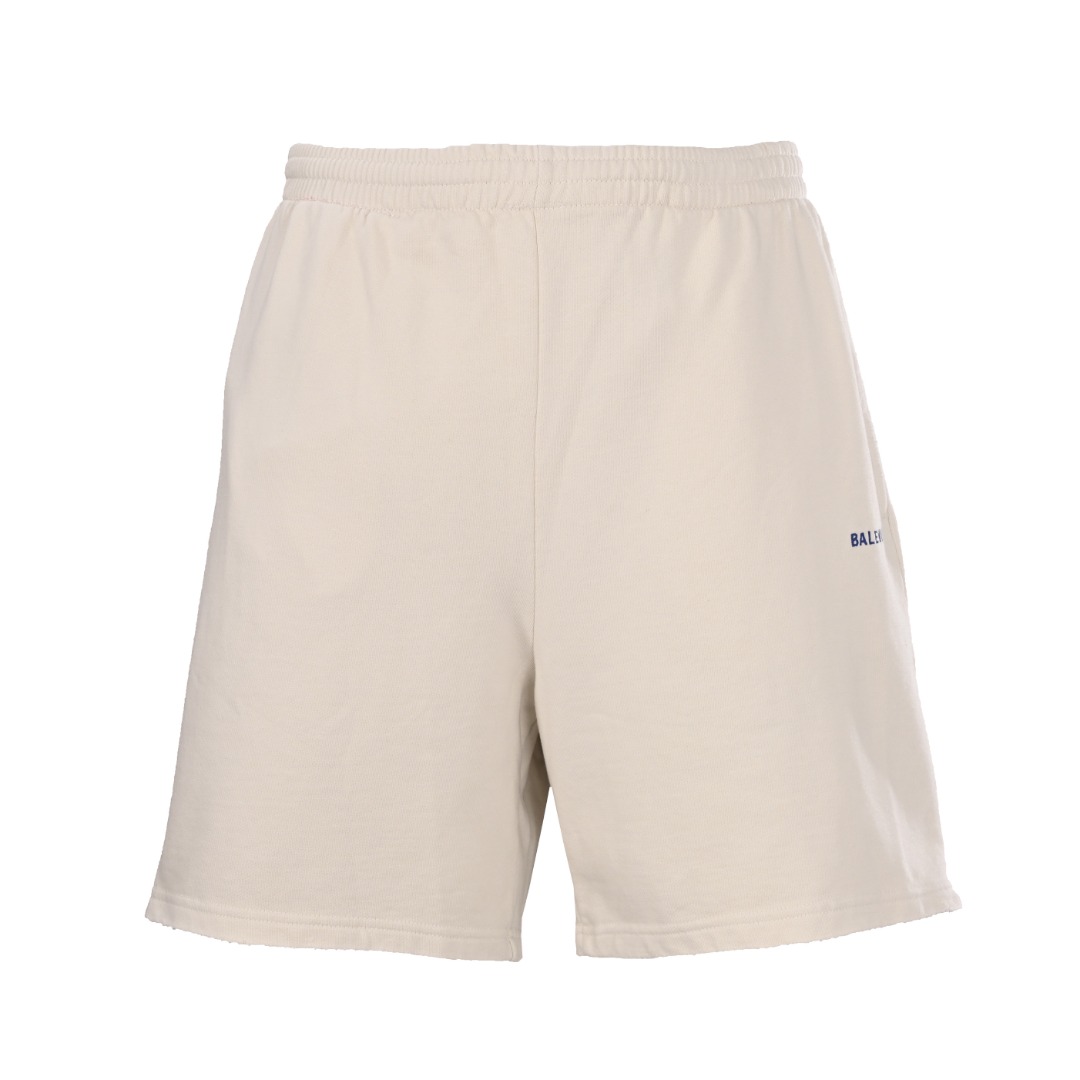 BALENCIAGA巴黎世家BLCG BACK两色字母绣短裤缩略图