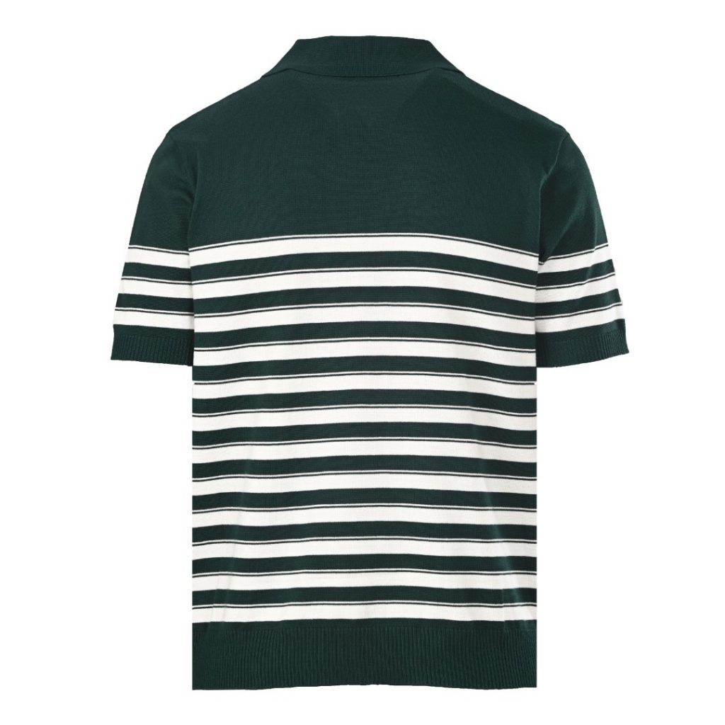 RALPH LAUREN/拉夫劳伦RL 条纹马标刺绣小V领针织短袖Polo衫插图