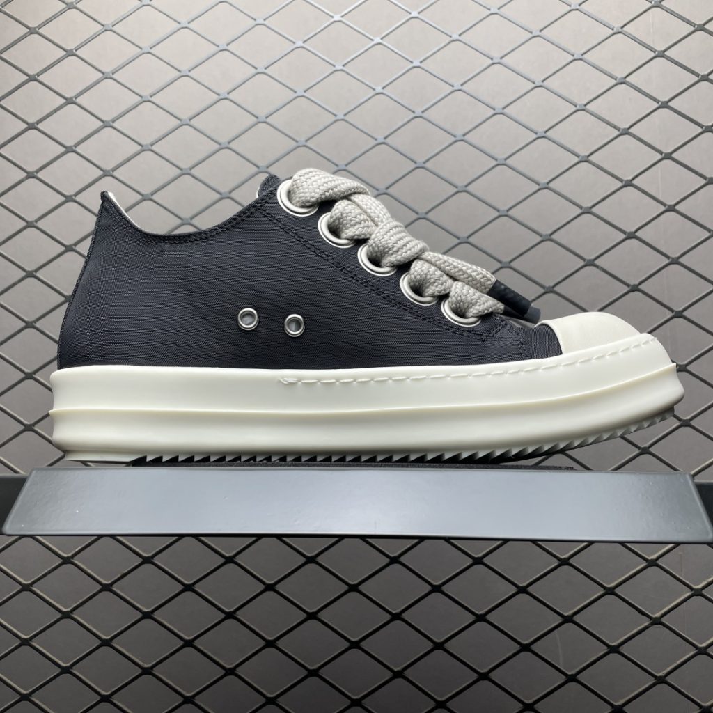 莆田顶级Rickowens 瑞克 欧文斯 粗鞋带 高街休闲板鞋插图